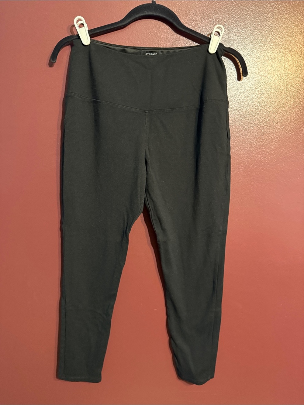 High-Rise Black Ponte Leggings
